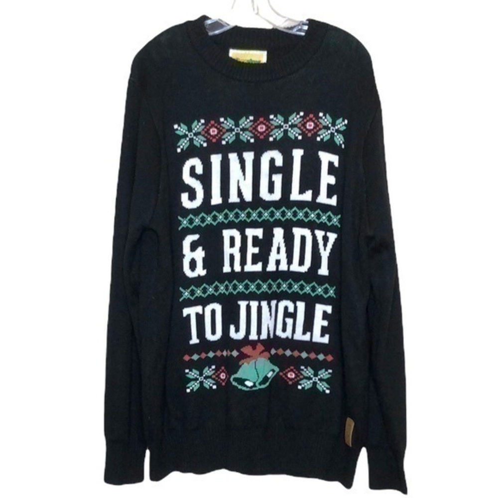 Tipsy Elves Single and Ready to Jingle Christmas Sweater Size XXL
